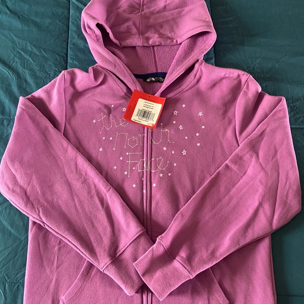 The North Face zip up hoodie - girls